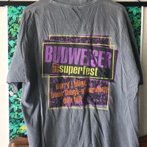 Vintage 1997 Budweiser Superfest Tee